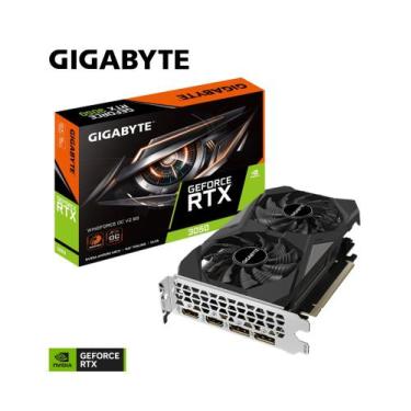 Imagem de Gpu gigabyte rtx 3050 6gb windforce oc v2, gddr6, 96-bits, 2x dp / 2x 