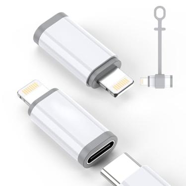 Imagem de LERTOSEN [Certificado MFi] Adaptador USB C para Lightning, carregamento rápido de 27 W e sincronização de dados, cabo Lightning para tipo C para iPhone 14/13/12/11/iPad/Airpods, suporte antiperda, não