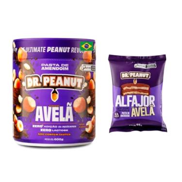 Imagem de Kit Pasta de Amendoim Sabor Avelã + Alfajor Sabor Avelã – Dr. Peanut – 655g