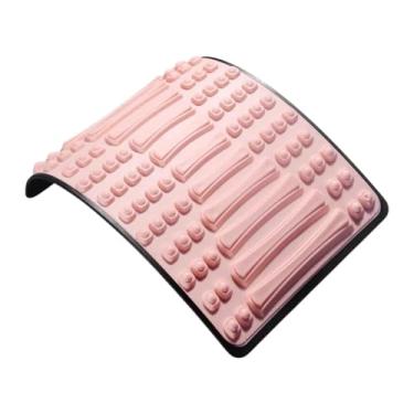 Imagem de predolo Maca traseira, massagem de ginástica ajustável, massageador de suporte lombar de academia de academia, Rosa