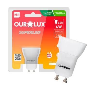 Imagem de Lâmpadas Mini Mr11 4w Gu10 2700k Iluminação Destaque Led - OuroLux