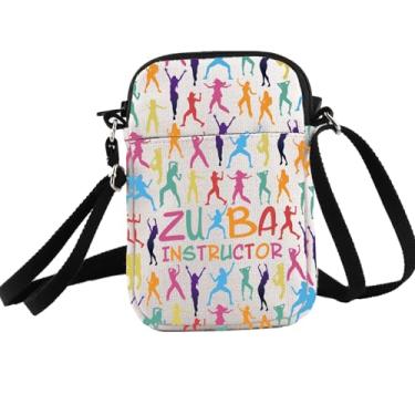 Imagem de PXTIDY Bolsa tiracolo Zumba Instructor Zumba Instructor Zumba Teacher Gift Zumba Gifts For Instructor Zumba Lover Gift, Bege, Small
