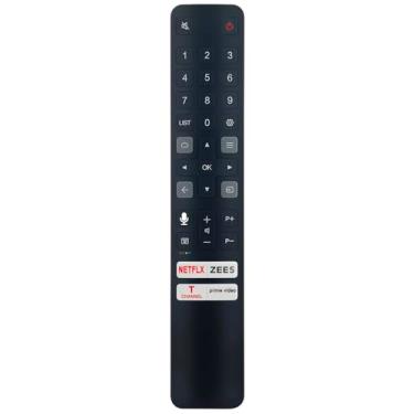 Imagem de 06-BTZNYY-MRC901V RC901V FMRC Substituição de controle remoto de comando de voz para TCL 4K Ultra HD Smart LED TV 43P615 50P615 55P615 65P615 55C825 65C825 50C725 55C725 65C725 65C725 C725 65P725