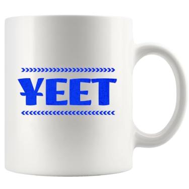Imagem de Yeet Humor Gíria Presentes Engraçados para Irmãos Irmãs Colegas Amigos Novidade Dinkware Caneca Cerâmica 325 ml Branca