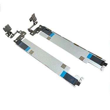 Imagem de GinTai Dobradiças do eixo da tela LCD do laptop para substituição do eixo direito + esquerdo para Lenovo ThinkPad E14 20RA FE4A0 5H50S73132 AM1D3000720 AM1D3000820 (versão de capa de plástico)