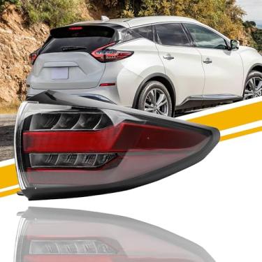 Imagem de Dasbecan Luz traseira do lado direito do passageiro compatível com Nissan Murano 2019-2024 Full LED substituição da luz traseira #26550-9UF0C