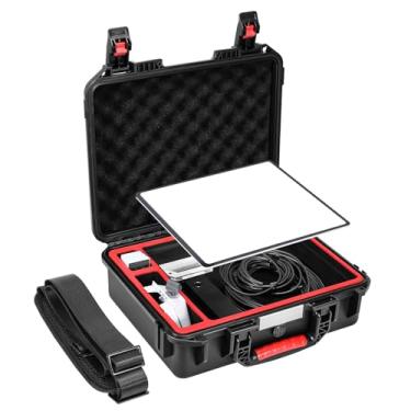 Imagem de AMAZEAR Kit De Estojo Rígido À Prova D'Água Amazear Para Acessórios Starlink Mini, Estojo De Transporte De Viagem Para Antena Starlinkmini, Compatível Com Adaptador De Tubo, Suporte, Adaptador De Tr