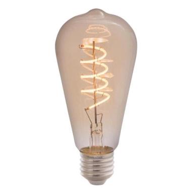 Imagem de Lâmpada LED de Filamento Espiral Tramontina ST64 4 W 2200 K Luz Amarel