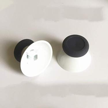 Imagem de 2 peças de boné analógico 3D Joystick para Xbox One Slim Xbox One Xbox One Controle Elite, White+Black
