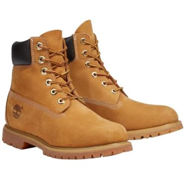 Imagem de Timberland Bota feminina impermeável premium de 15 cm, Wheat-New 2024, 9 Wide