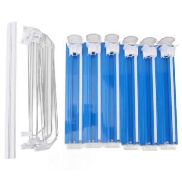 Imagem de Organizador de bebida para refrigerador ABS ABS Ajustável Carregamento de amortecedor de pusher soda pode dispensar para bebidas de cerveja cozinha em casa (Azul)