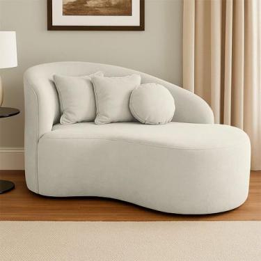 Imagem de Sofá Orgânico Curvo Feijão Divã Bouclé Confortável Resistente Para Sal