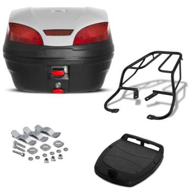 Imagem de Bau 30 Litros Pro Tork Smartbox 3 + Bagageiro Cbx 250 Twister Prata, P