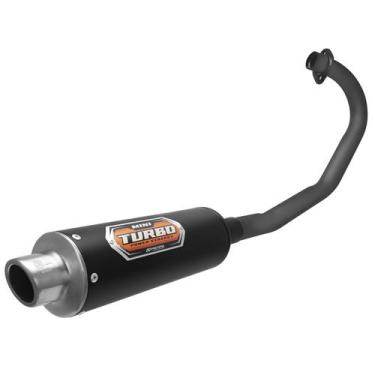 Imagem de Escapamento Pro Tork Mini Turbo Moto Honda Titan 125 1995 À 1999 Curva