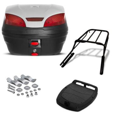 Imagem de Bau 30 Litros Pro Tork Smartbox 3 + Bagageiro Xr 250 Tornado Prata, PR