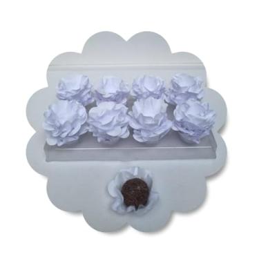 Imagem de Forminhas para Doces Finos, 120 Unidades, para Festas, Casamento e Aniversário (Branco)