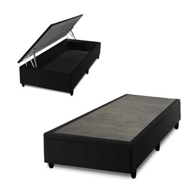 Imagem de Box Baú Preto Solteiro 96x203x45 - King House