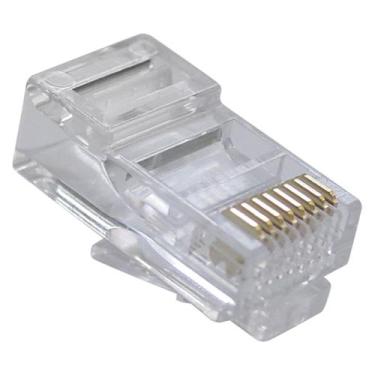 Imagem de Conector RJ45 CAT5E Macho Pacote com 10 - BITS