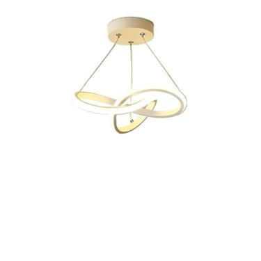 Imagem de Luminária De Teto Pendente Led Simples Lustre para Corredor Sala Quarto Moderna(A-SYC-Branco(110V-220V))