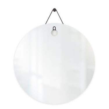 Imagem de Espelho Decorativo Aramado Wire Polygon Preto 50 Cm Redondo - e2g Desi