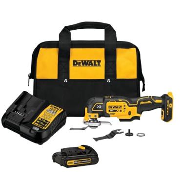 Imagem de DEWALT Kit de ferramentas oscilantes 20V MAX XR, 3 velocidades, com lâminas, bateria e carregador incluídos (DCS356C1)