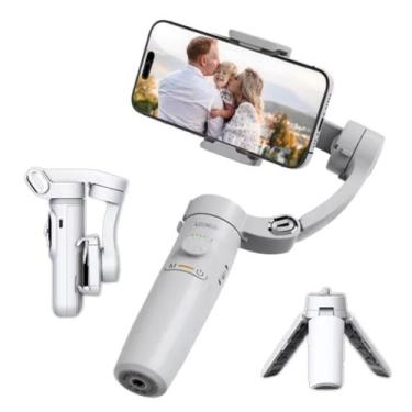 Imagem de Gimbal Estabilizador de Vídeos 3 Eixos Rastreamento Facial Bateria Dur