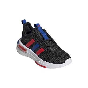 Imagem de adidas Tênis Racer Tr23 para meninos, Core Black/Better Scarlet/Team Royal Blue, 13 Little Kid