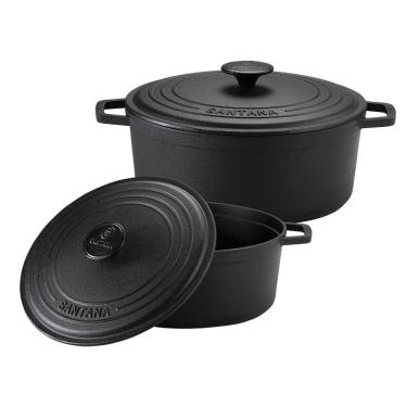 Imagem de Jogo 2 Caçarola Ferro Neo Indução 16cm 1,2L | 20cm 2,3L