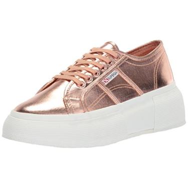 Imagem de Superga Tênis feminino 2287 Cotmetw, Ouro rosa, 8