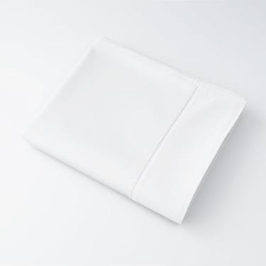 Imagem de Apenas lençóis de algodão, lençol de cima 100% algodão 600 fios, 100% algodão, lençol de cima Queen apenas 1 peça, fresco, respirável, enrugado (branco Queen 1 peça)