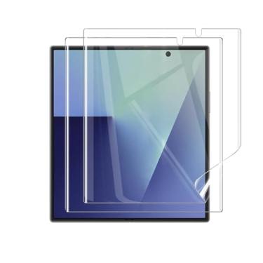Imagem de YEUEZHY Película protetora de tela para Samsung Galaxy Z Fold 7 [sem vidro], película protetora interna flexível transparente TPU cobertura total para acessórios Galaxy Z Fold 7, pacote com 2