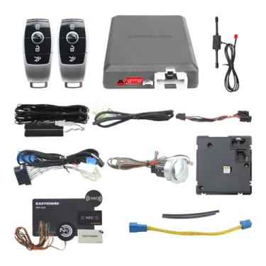 Imagem de EASYGUARD Kit de botão de iniciação remoto PKE adequado para Key Start Mercedes Benz 13-15 ML W166/GL /16-18 GLS /12-18 GLA/CLA C117/12-16 B Class/ BJ90 /13-18 G Class (direção cromada)/Classe 11-15 A