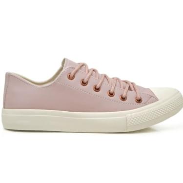 Imagem de Genérico Tênis Casual Esportivo, Rosa Claro, Malha Respirável, Palmilha Confort, Plataforma 3.5cm, Cadarço com Detalhes em Rosa Dourado, Unissex, para Corrida e Uso Diário (Rosa, BR, Adulto, Numérico, 36)