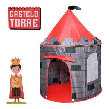 Imagem de Barraca Infantil Castelo Do Príncipe Torre Grande Dobrável - DM Toys