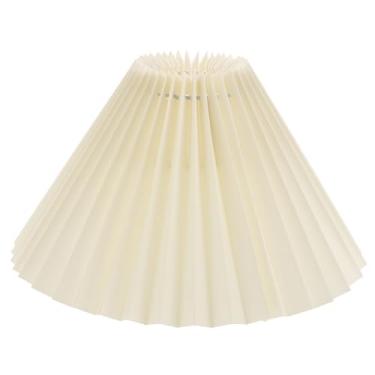 Imagem de DOITOOL Abajur plissado E27 Candeeiros de mesa candelabro pendente capa de substituição com clipe para decoração de quarto