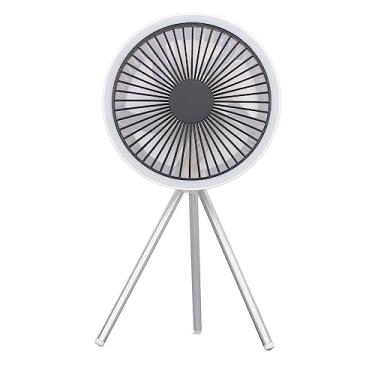 Imagem de Zhjvihx Ventilador Portátil, ângulo Ajustável, Longa Duração, ABS de tripé, Ventilador de Mesa, Três Taxas de Com Bateria de íons de Lítio -Lítio de 10.000 MAh para o Escritório (Branco)