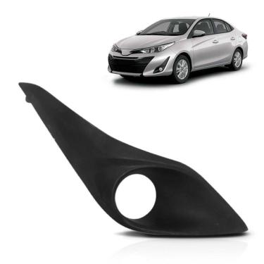 Imagem de Moldura Milha Toyota Yaris 2018 2019 Com Furo Novo