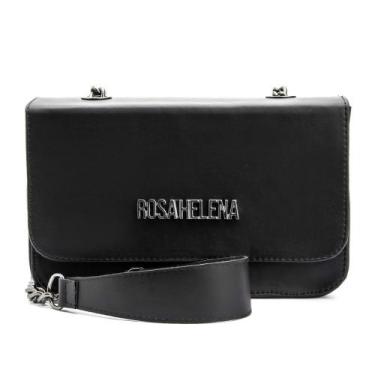 Imagem de Bolsa Clutch Lisa Preta Pequena Transversal Luxo - FennyShoes, Preto, 