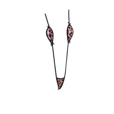 Imagem de Maiô feminino extremo micro lingerie sexy cosplay peça única roupa de banho anime japonês lolita monoquíni lingerie (estampa de leopardo)