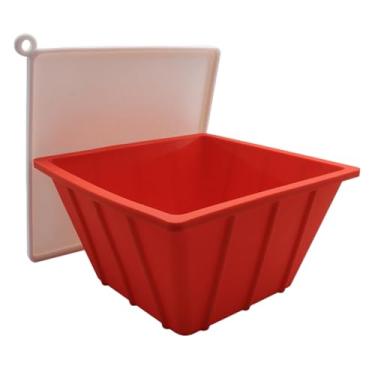 Imagem de Rrlihjgu Molde Para Blocos De Grandes - Forma De Silicone Para Banheira De Imersao Fria Com Tampa - Recipiente Com Tampa Para Arrefecer Agua Para Praia Casa De Banho Piquenique Acampamento - Para