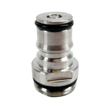 Imagem de Poste de barril com trava de esfera de aço inoxidável 304, rosca macho de 1/2" para barris Cornelius – desconexão rápida para gás/líquido(Liquid Post)