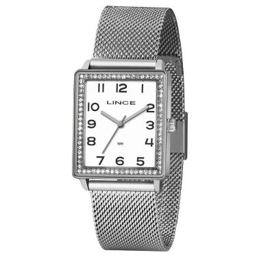 Imagem de Relogio Lince Feminino Lqm4665L B21Sx Prata Quadrado
