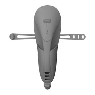 Imagem de predolo Estojo de silicone para lâmina de barbear, recipiente protetor à prova d'água para armazenamento, protetor escolar macio para banheiro masculino, Cinza