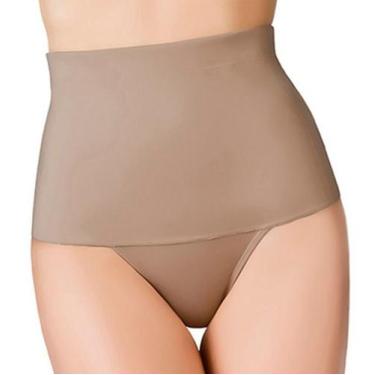 Imagem de Cinta calcinha modeladora redutora compressão Dilady, P, Chocolate