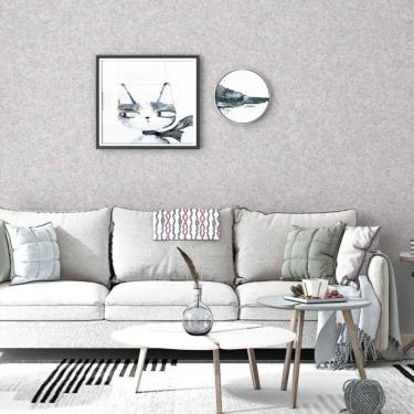 Imagem de Papel de parede concreto cinza e prata - 10m x 0.53m