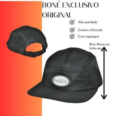Imagem de Boné Estilo Streetwear Five Panel Aba Reta Fitão Ganja Original  LTX S