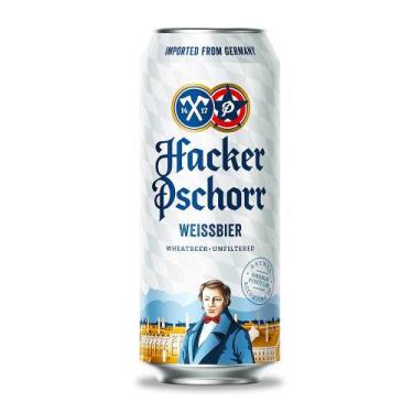 Imagem de Cerveja Hacker Pschorr Weissbier Lata 500ml Alemã - Hacker Pashorr