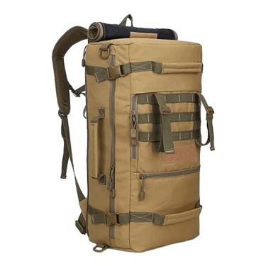 Imagem de Mochila Tactica Travel 70L Triple Clamp M47 - Preta/Coyote
