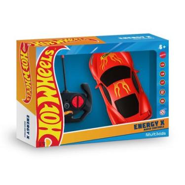 Imagem de Carrinho de Controle Remoto Hot Wheels 4 Canais Vermelho Com Luz - BR2472 BR2472
