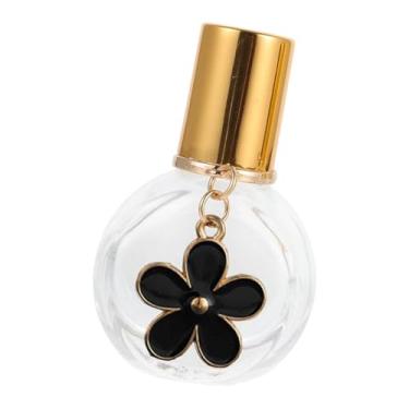 Imagem de oshhni Frasco de rolo de óleo essencial, frascos de rolo de vidro vazios para cosméticos, multiuso, recarregável, para viagem, para fazer perfumes, Preto